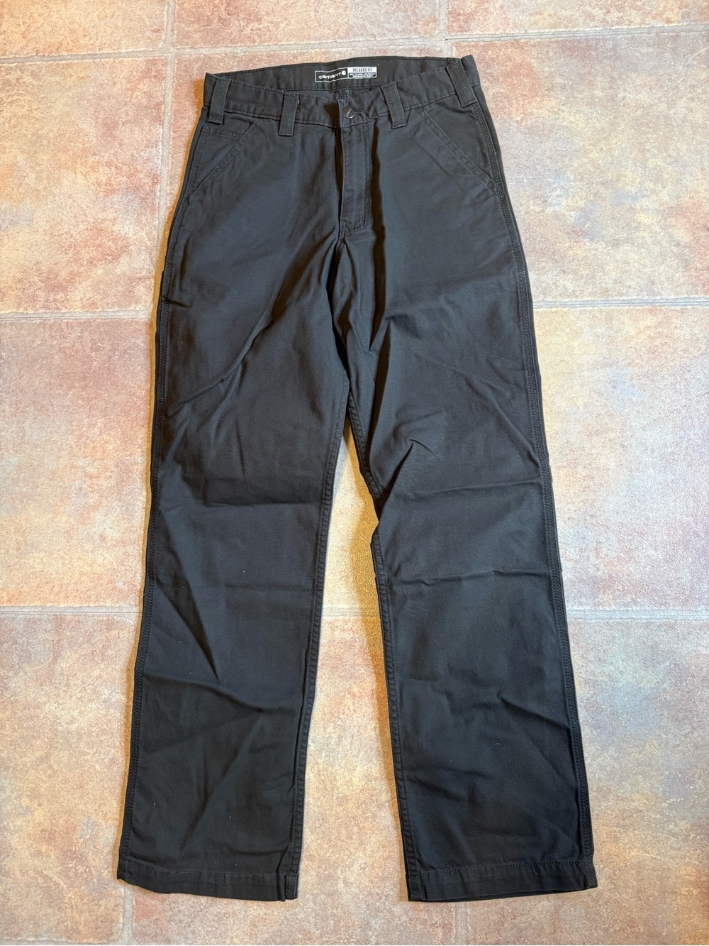 Carhartt Men's Black Straight-Leg Chinos